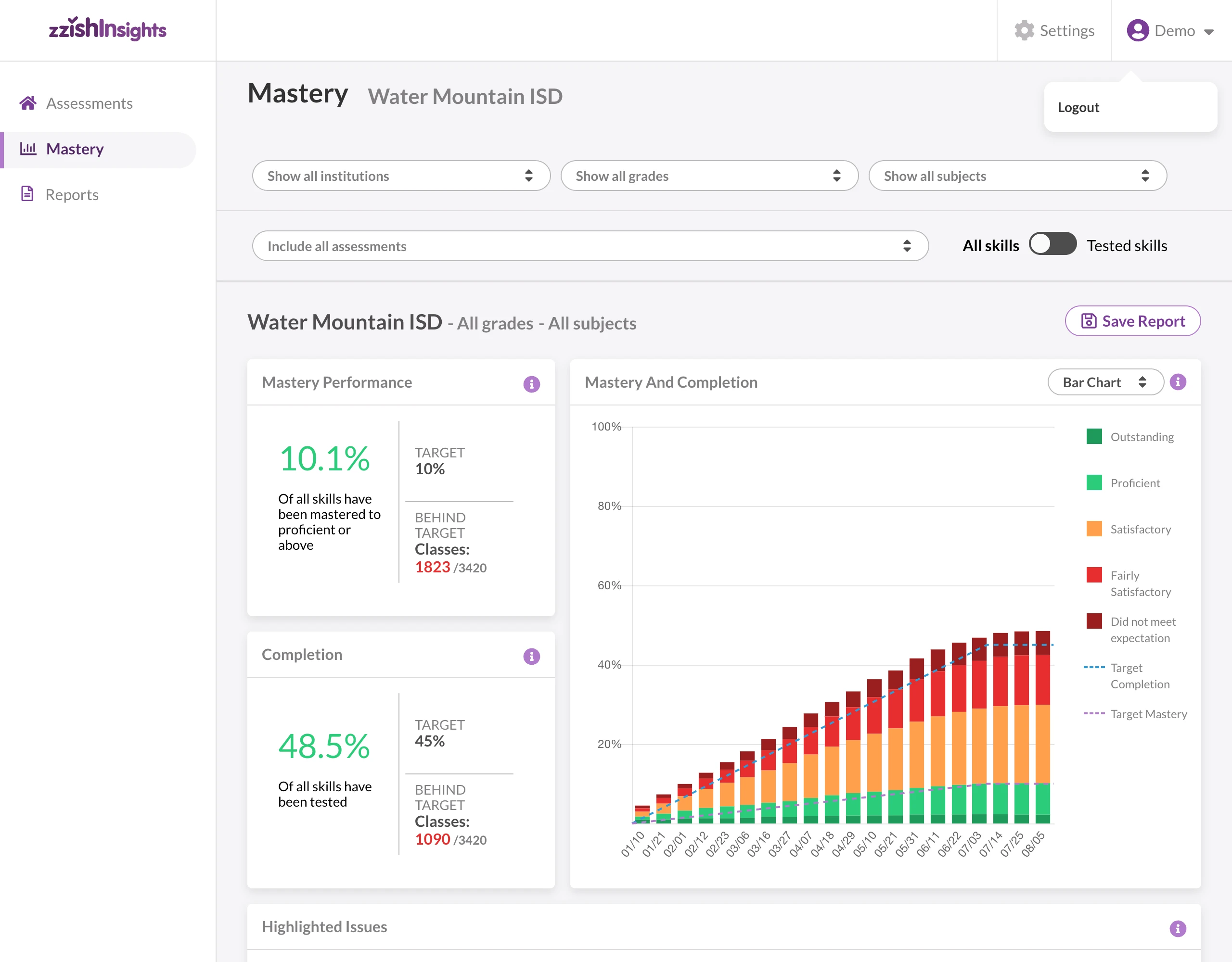 Quizalize Insights hero visual 1